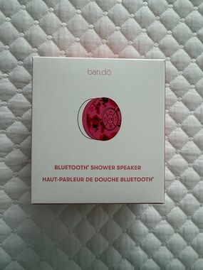 ban.do Floral Pink Bluetooth Shower Speaker